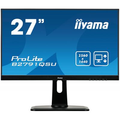 27" Black LED MonitorWQHD Speakers Height Adjustable DVI and HDMI